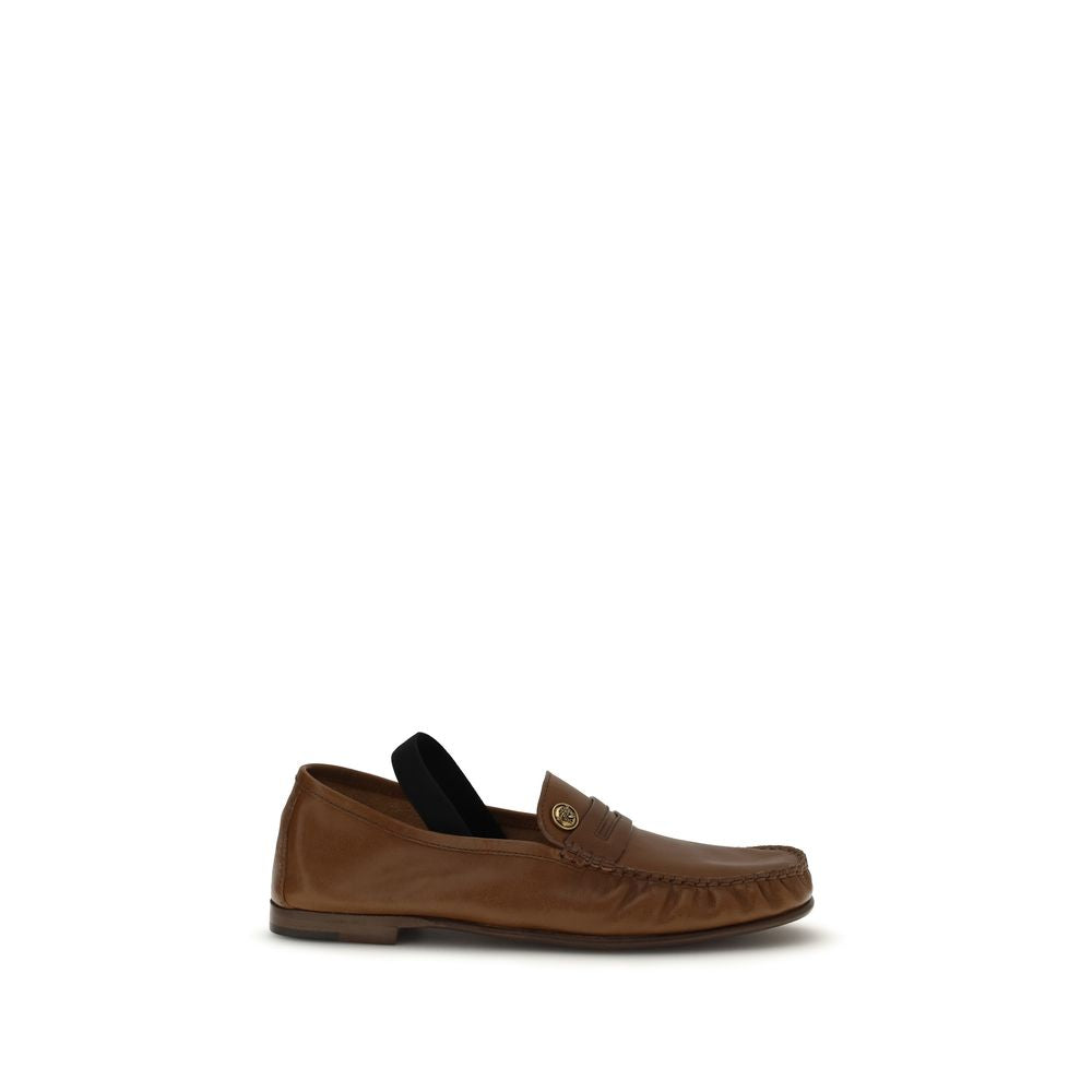 Versace Braune Lammleder-Loafer Ovis Aries Aries
