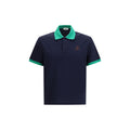 Versace Blaues Baumwoll-Poloshirt