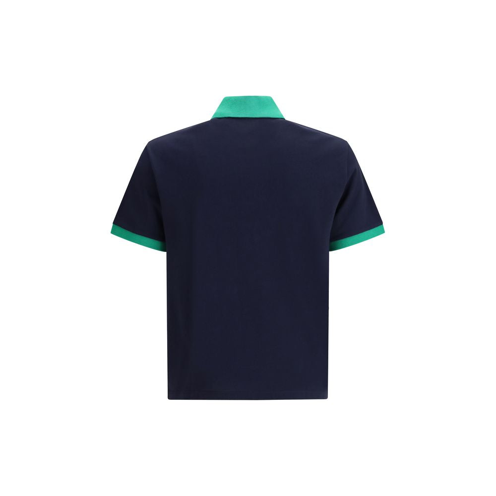 Versace Blaues Baumwoll-Poloshirt
