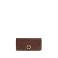 PINKO Bordeaux Calfskin Bos Taurus Clutch Bag