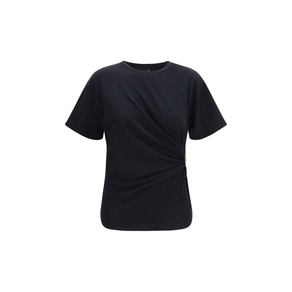 PINKO Schwarzes Baumwoll-T-Shirt