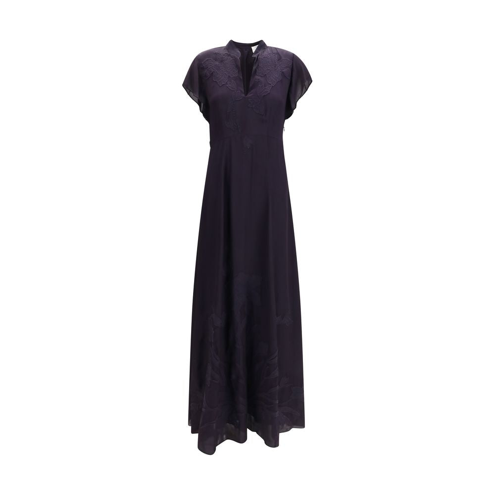 Forte_Forte Schwarzes legeres Kleid aus Viskose