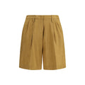 Forte_Forte Beige Leinen Bermuda Shorts