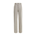 Forte_Forte Silberne Polyester-Schlaghosen