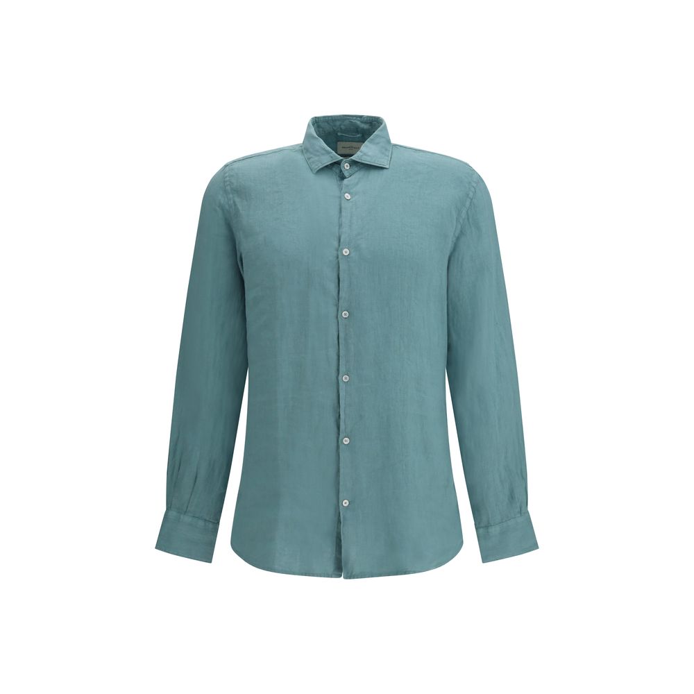 Brooksfield Two-Tone Linen Blouse