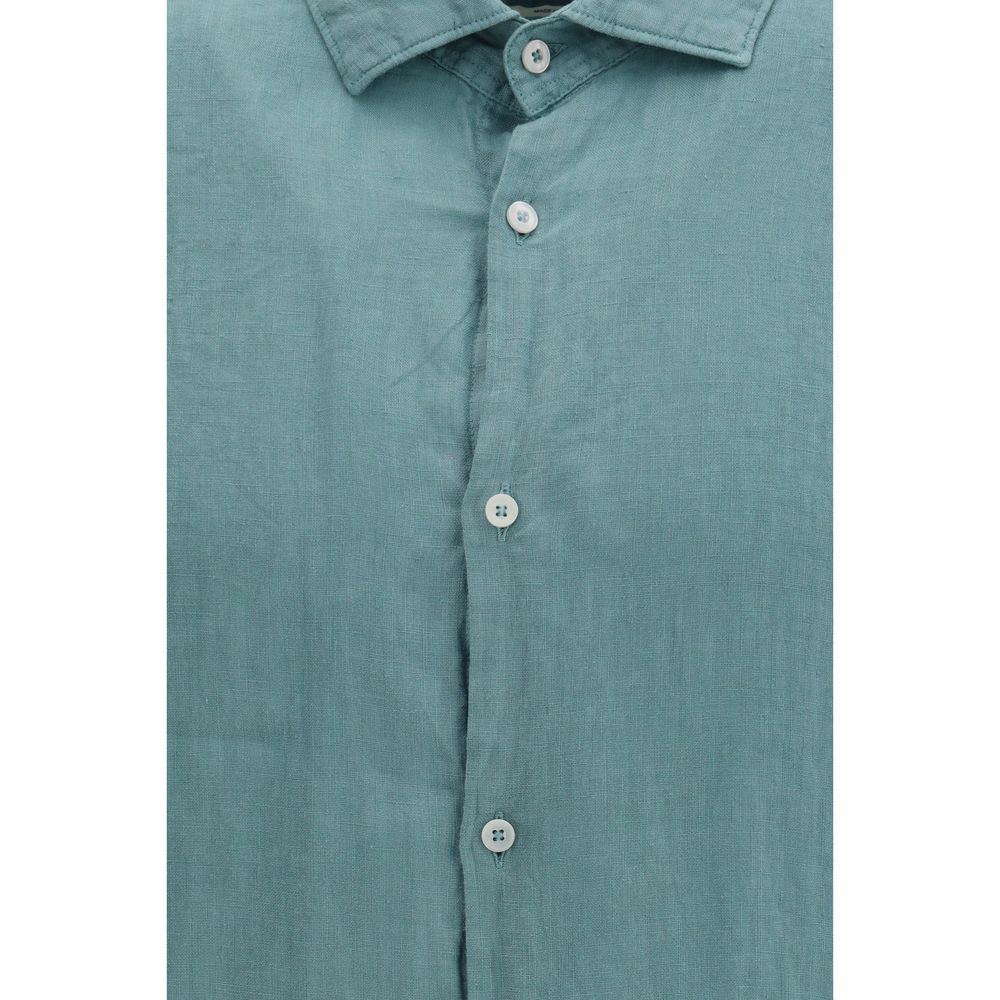Brooksfield Two-Tone Linen Blouse