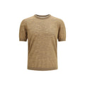 Brooksfield Beige Linen Short Sleeve Shirt