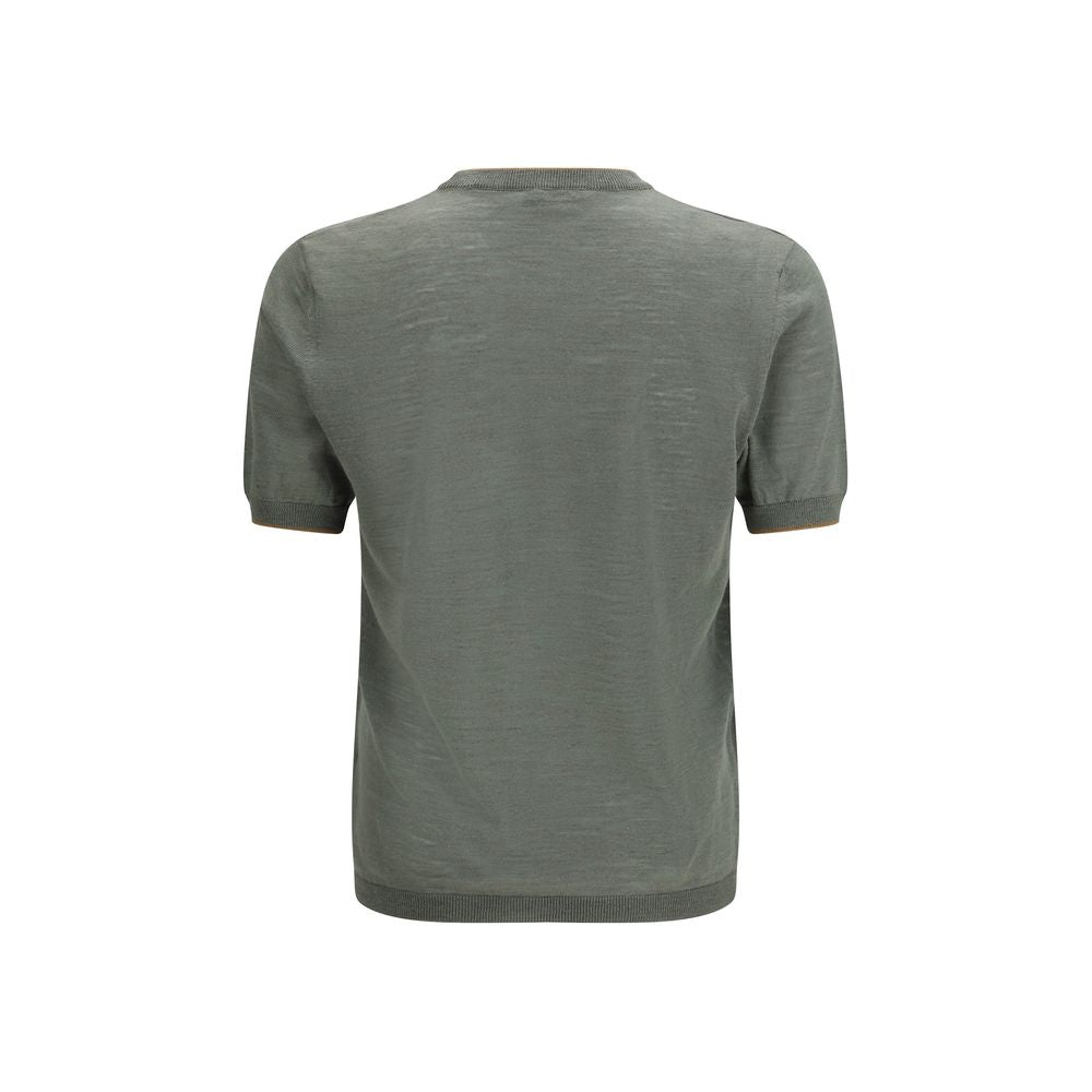 Brooksfield Zweifarbiges Leinen-T-Shirt