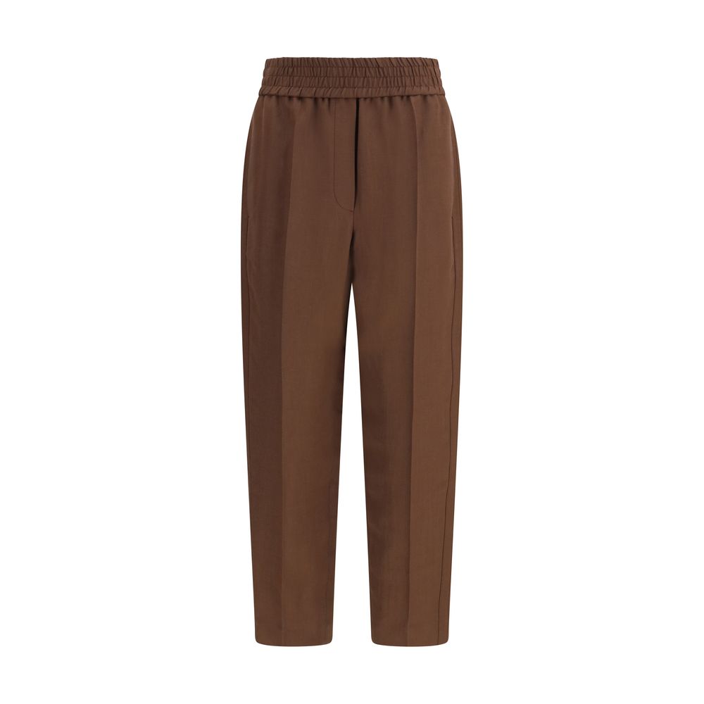 Brunello Cucinelli Braune Viskose-Freizeithose