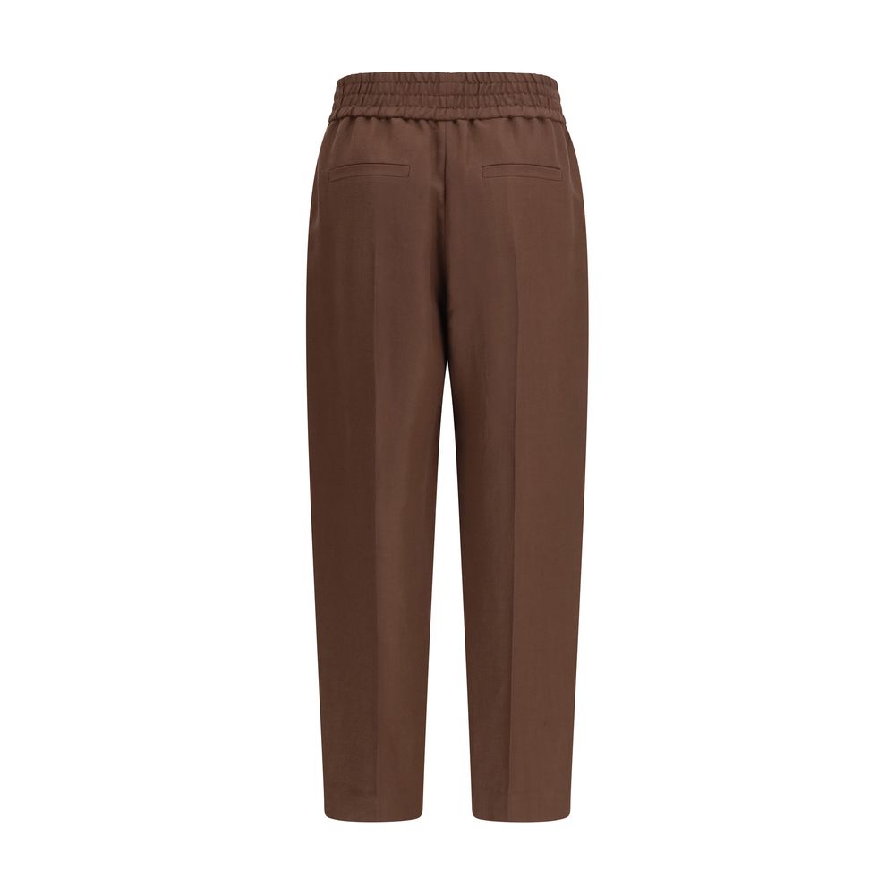 Brunello Cucinelli Braune Viskose-Freizeithose