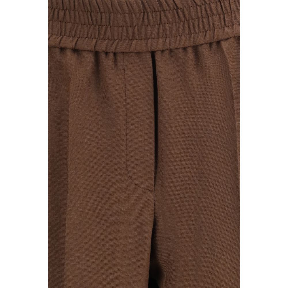 Brunello Cucinelli Braune Viskose-Freizeithose