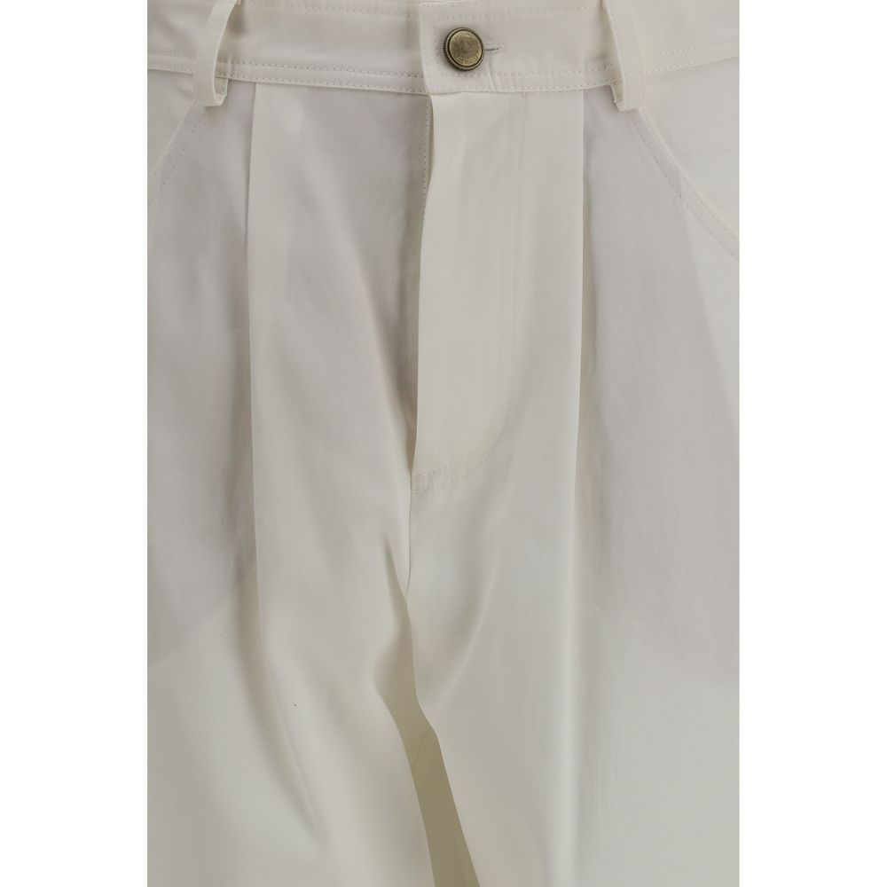 Brunello Cucinelli Beige Seidenhose