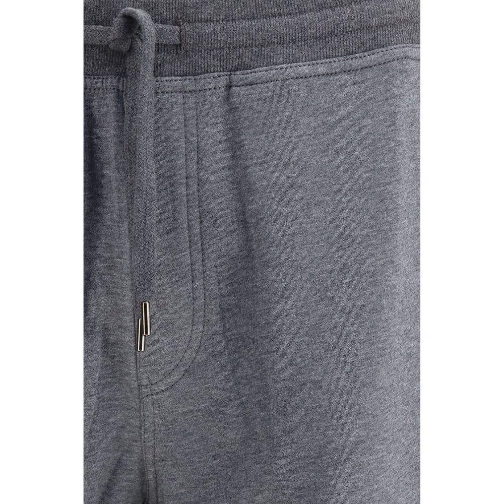 Brunello Cucinelli Graue Baumwoll-Jogginghose (Trainingshose)