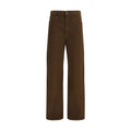Lemaire Brown Cotton Casual Trousers