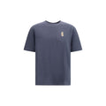 Maison Kitsuné Blaues Baumwoll-T-Shirt