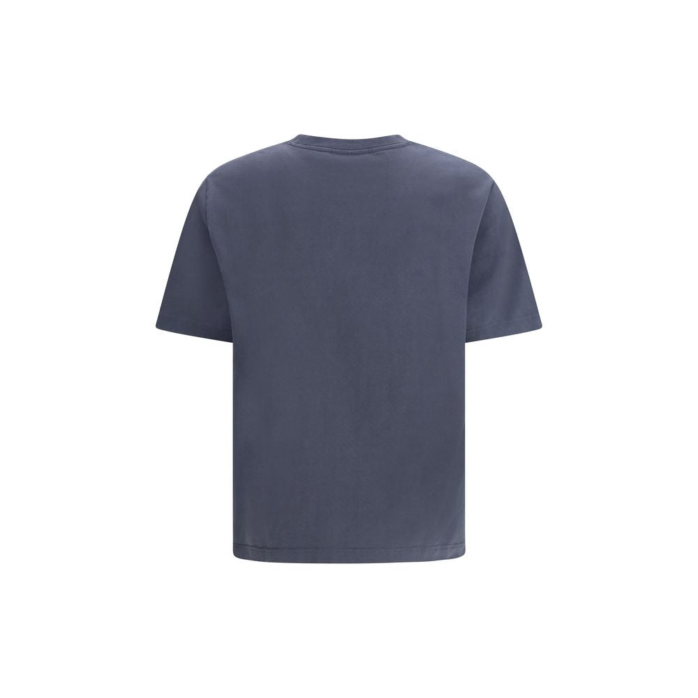 Maison Kitsuné Blaues Baumwoll-T-Shirt