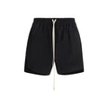Rick Owens Schwarze Baumwoll-Bermudashorts