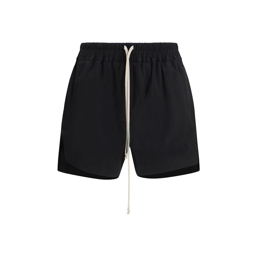 Rick Owens Schwarze Baumwoll-Bermudashorts