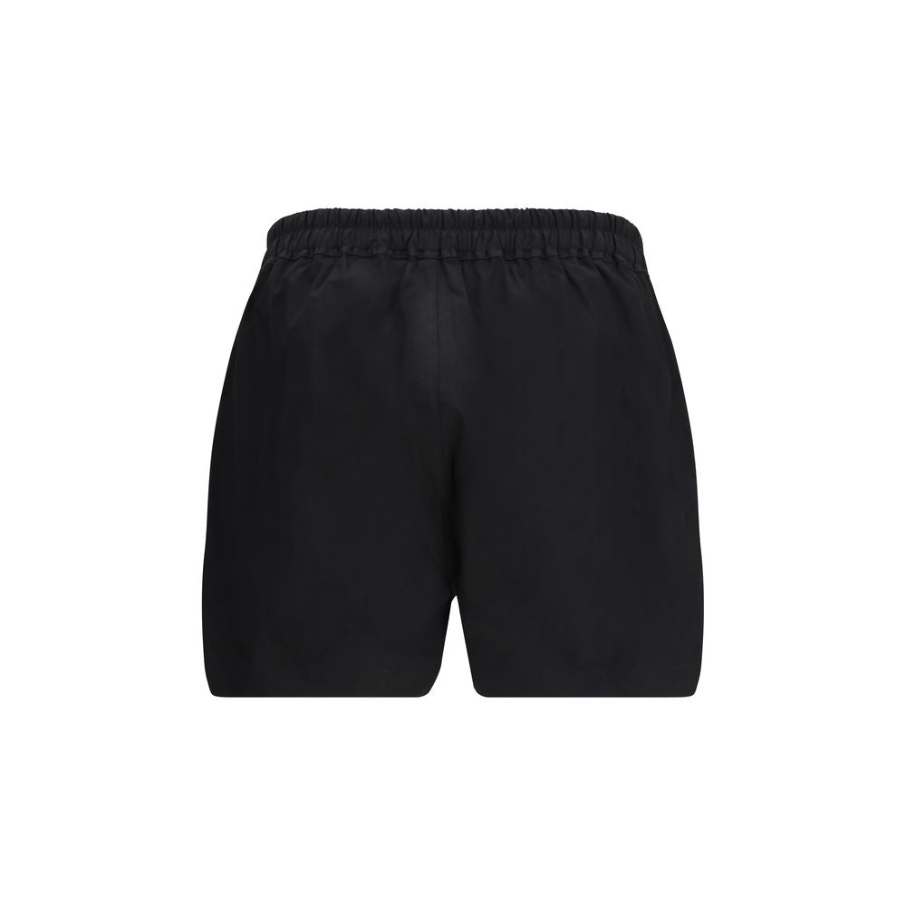 Rick Owens Schwarze Baumwoll-Bermudashorts