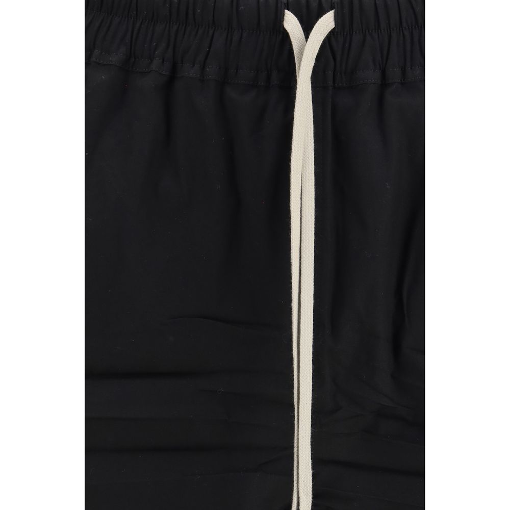 Rick Owens Schwarze Baumwoll-Bermudashorts