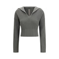 Rick Owens Two-Tone Fleece Wool Sweatshirt