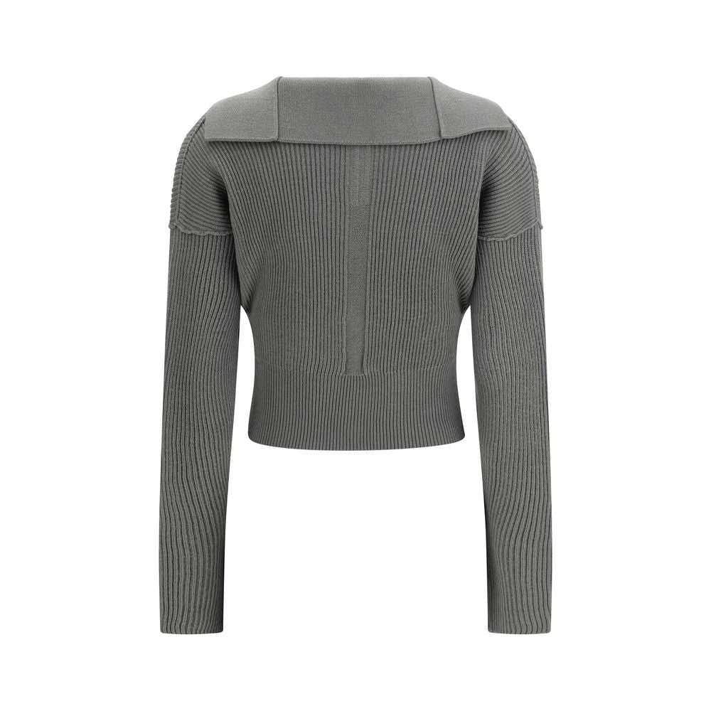 Rick Owens Two-Tone Fleece Wool Sweatshirt