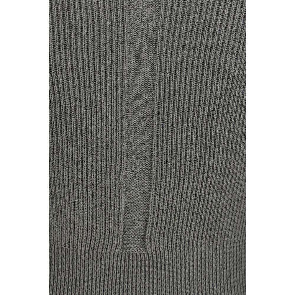 Rick Owens Two-Tone Fleece Wool Sweatshirt