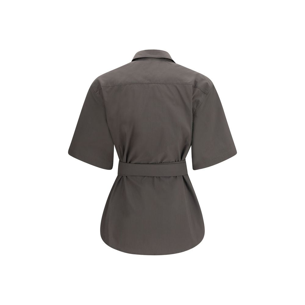 SA SU PHI Graue Baumwoll-Bermudashorts