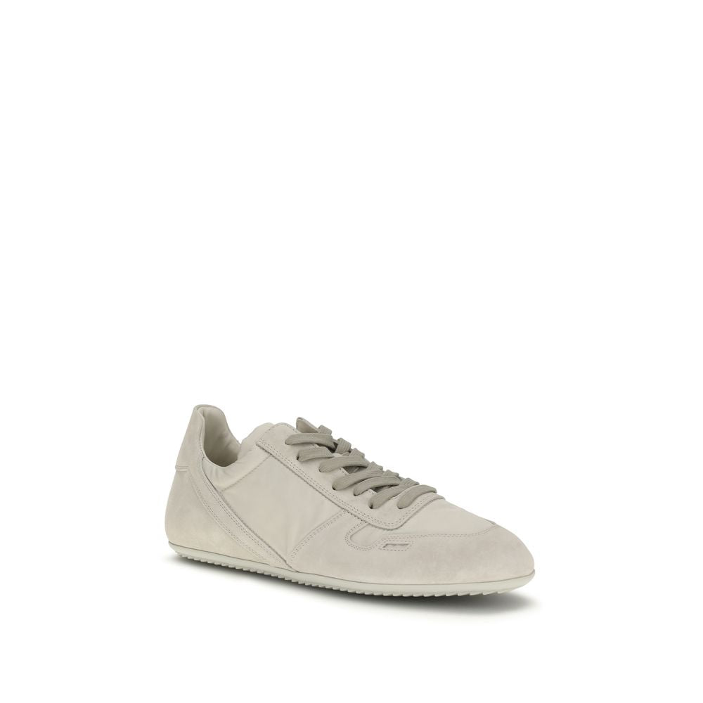 Rick Owens Gray Low-Top Sneakers in Calfskin Bos Taurus