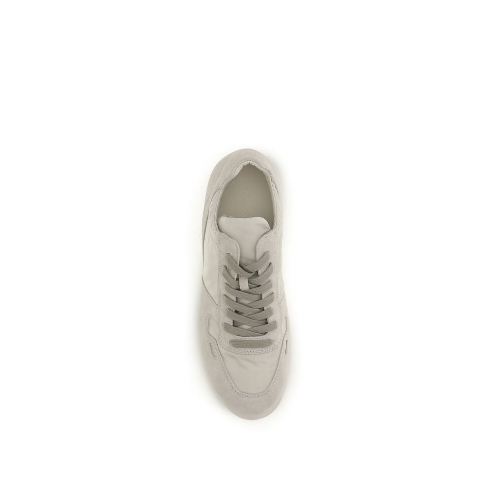 Rick Owens Gray Low-Top Sneakers in Calfskin Bos Taurus