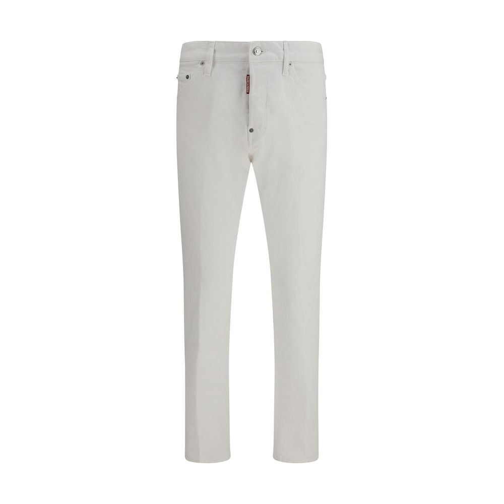 Dsquared² Weiße Baumwoll-Jeans aus Denim