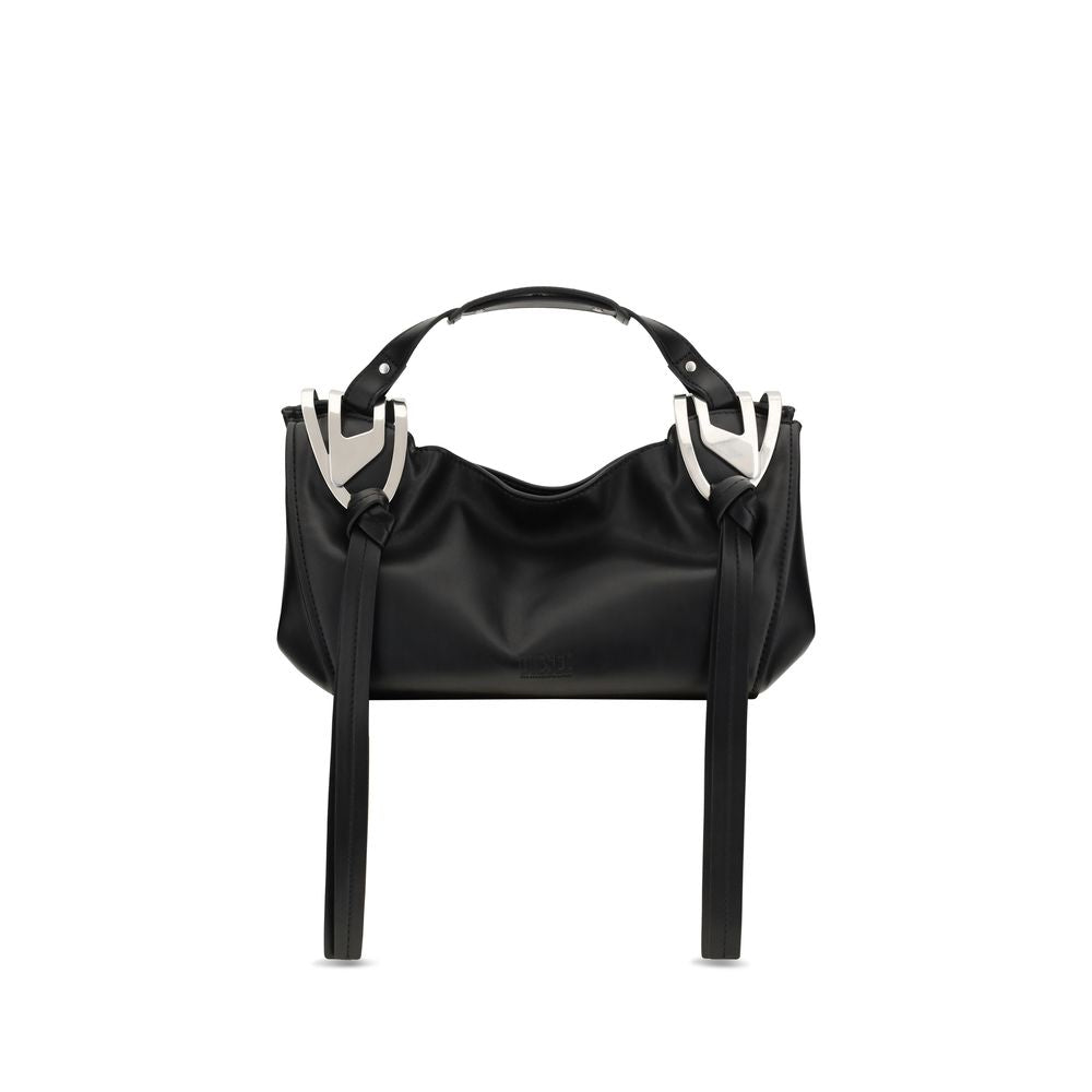 Diesel Black Calfskin Bos Taurus Shoulder Bag