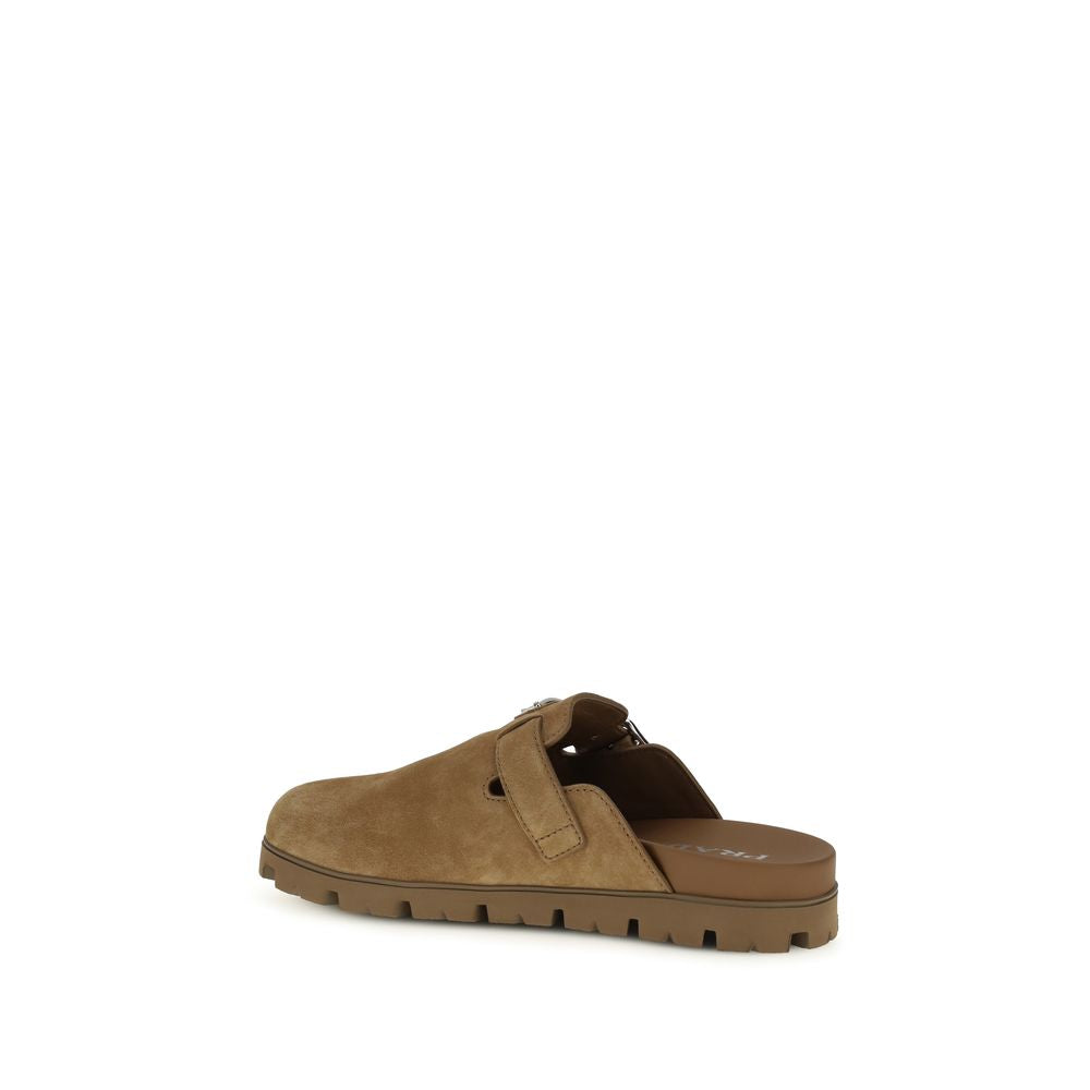 Prada Beige Kalbsleder Bos Taurus Mules
