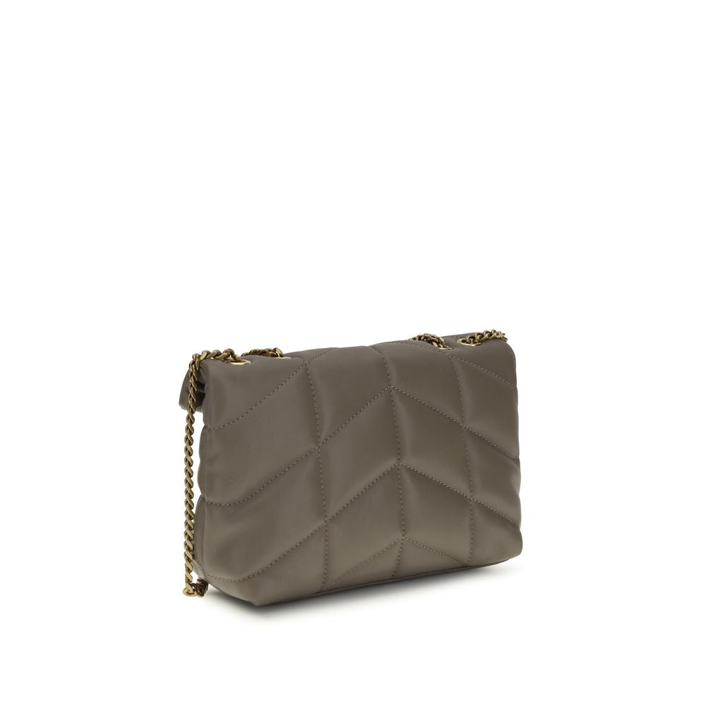 Saint Laurent Graue Lammleder Schultertasche Ovis Aries Aries