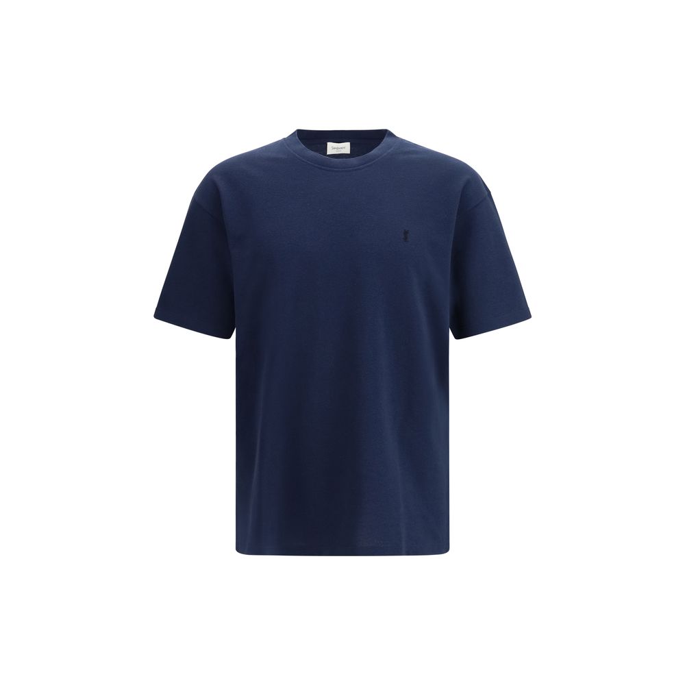 Saint Laurent Blaues Baumwoll-T-Shirt