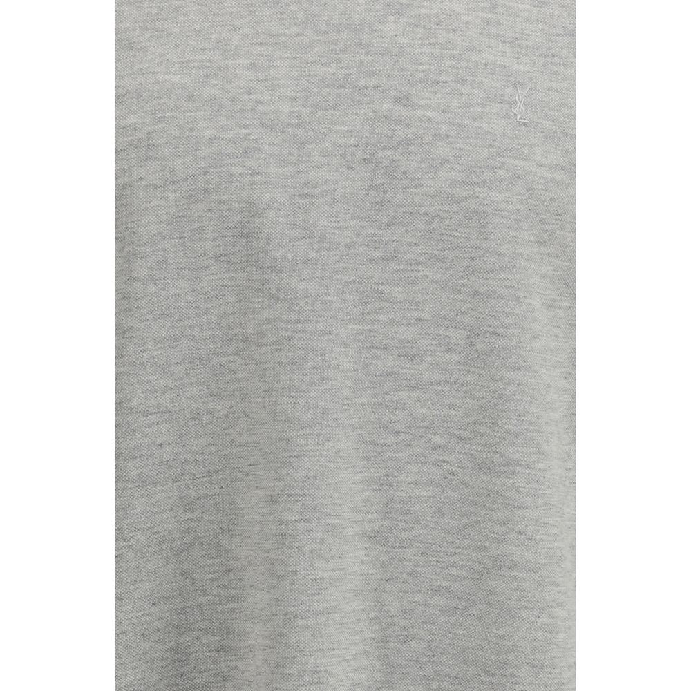 Saint Laurent Graues Baumwoll-T-Shirt