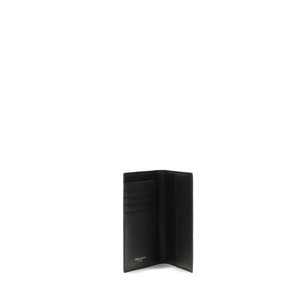 Saint Laurent Black Calfskin Bos Taurus Wallet