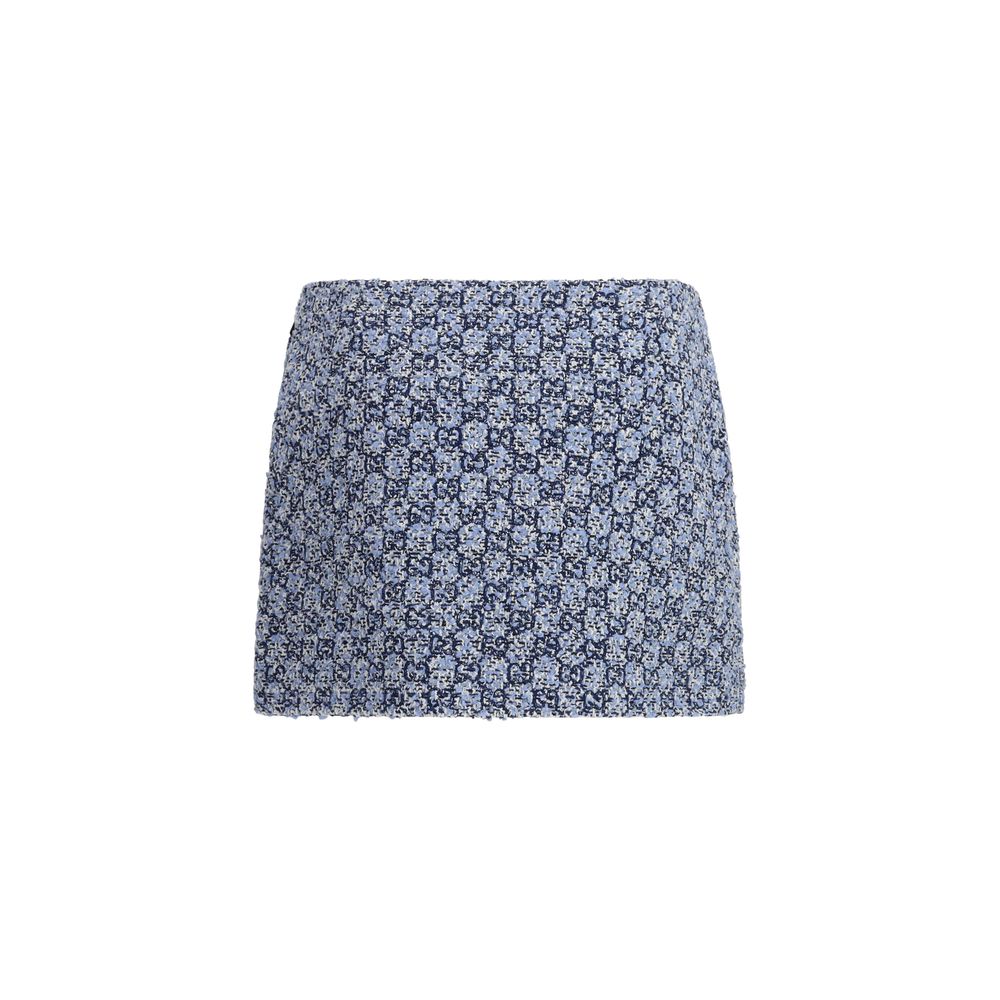 Gucci Blaue Baumwoll-Minirock