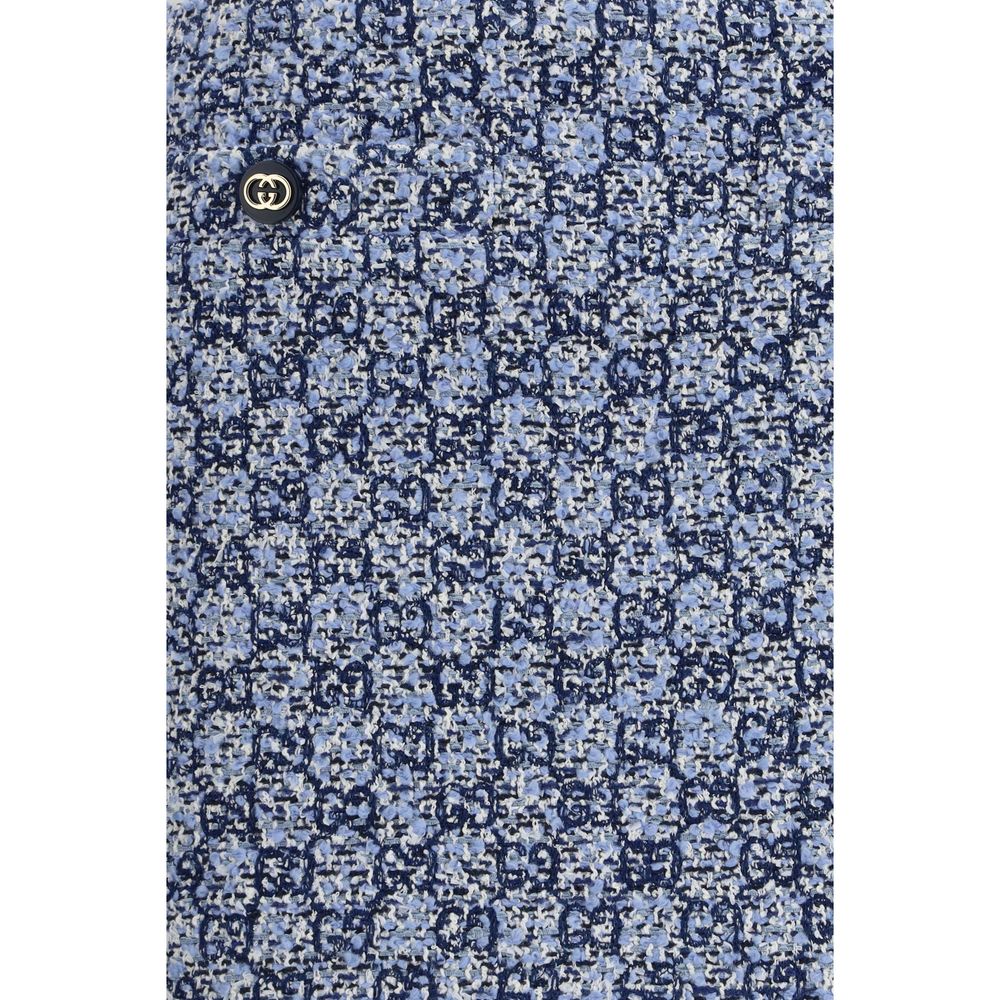 Gucci Blaue Baumwoll-Minirock