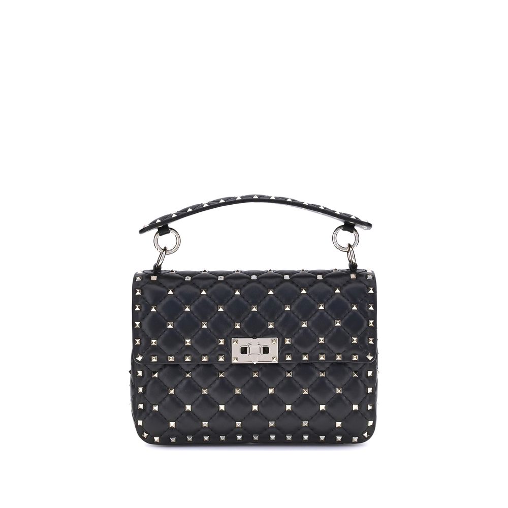 Valentino Garavani Schwarze Lammleder Schultertasche Ovis Aries Aries