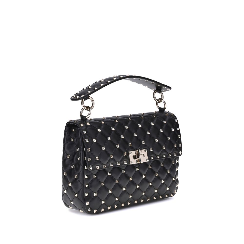 Valentino Garavani Schwarze Lammleder Schultertasche Ovis Aries Aries