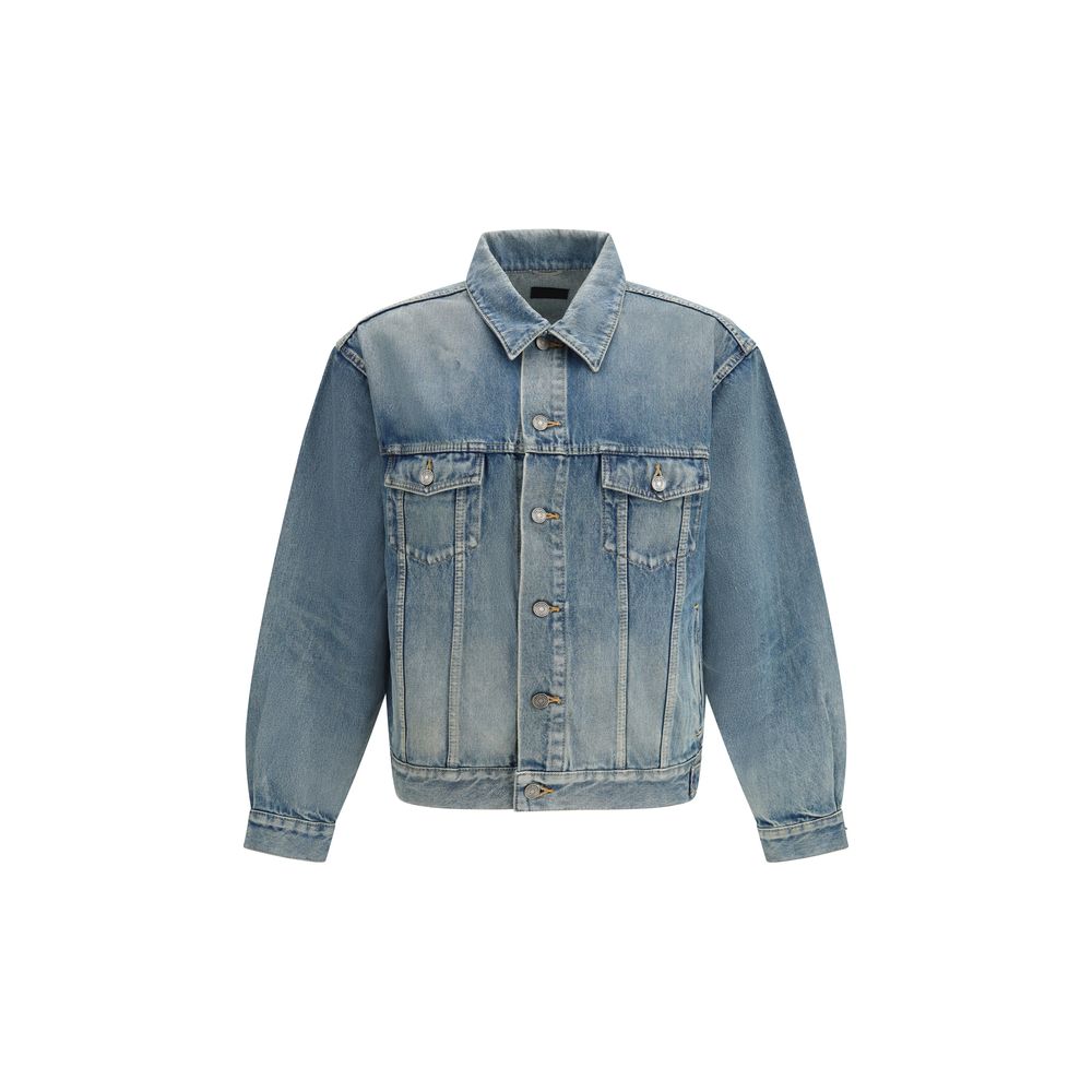 Saint Laurent Blaue Baumwoll-Denimjacke
