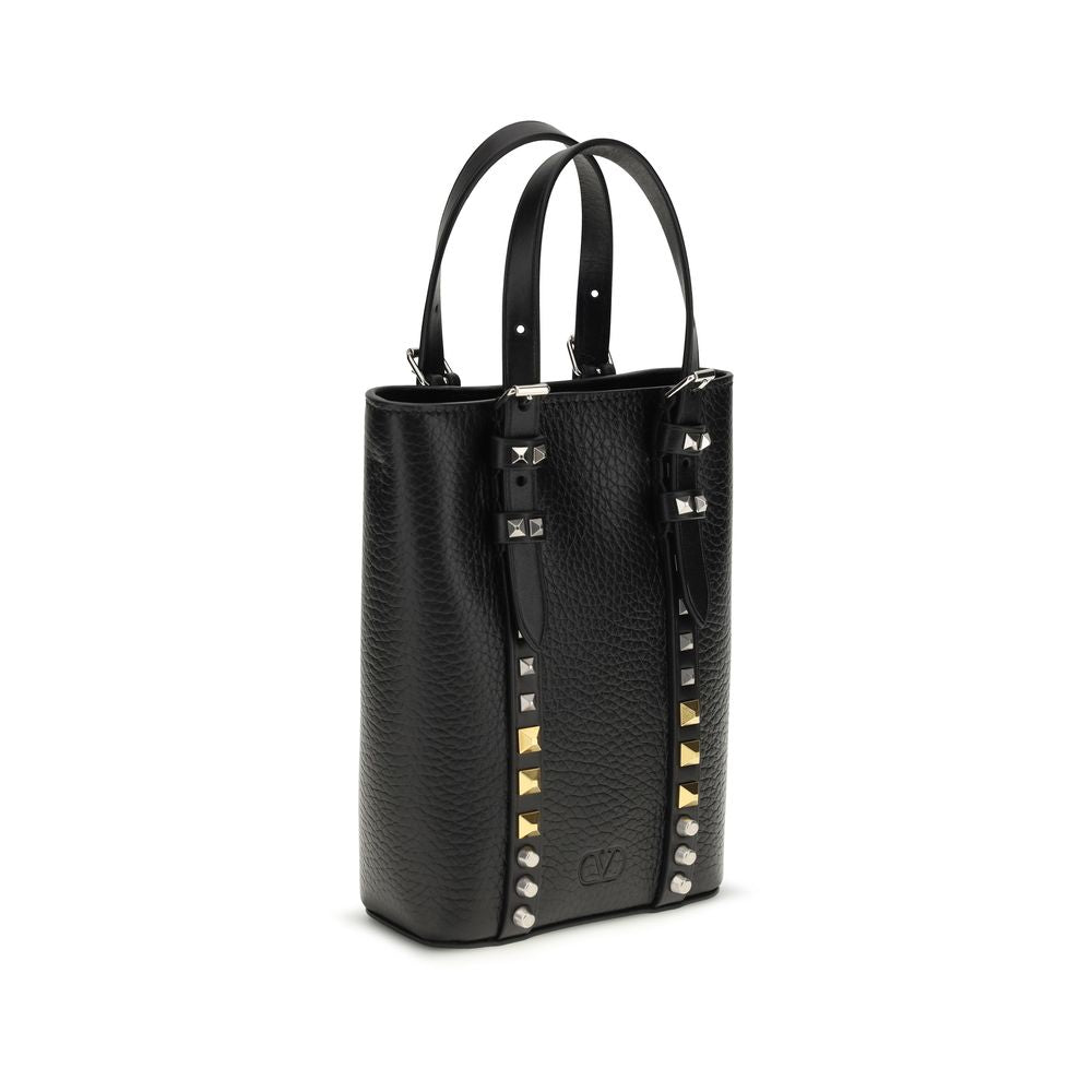 Valentino Garavani Schwarze Kalbsleder Bos Taurus Sonstige Accessoires