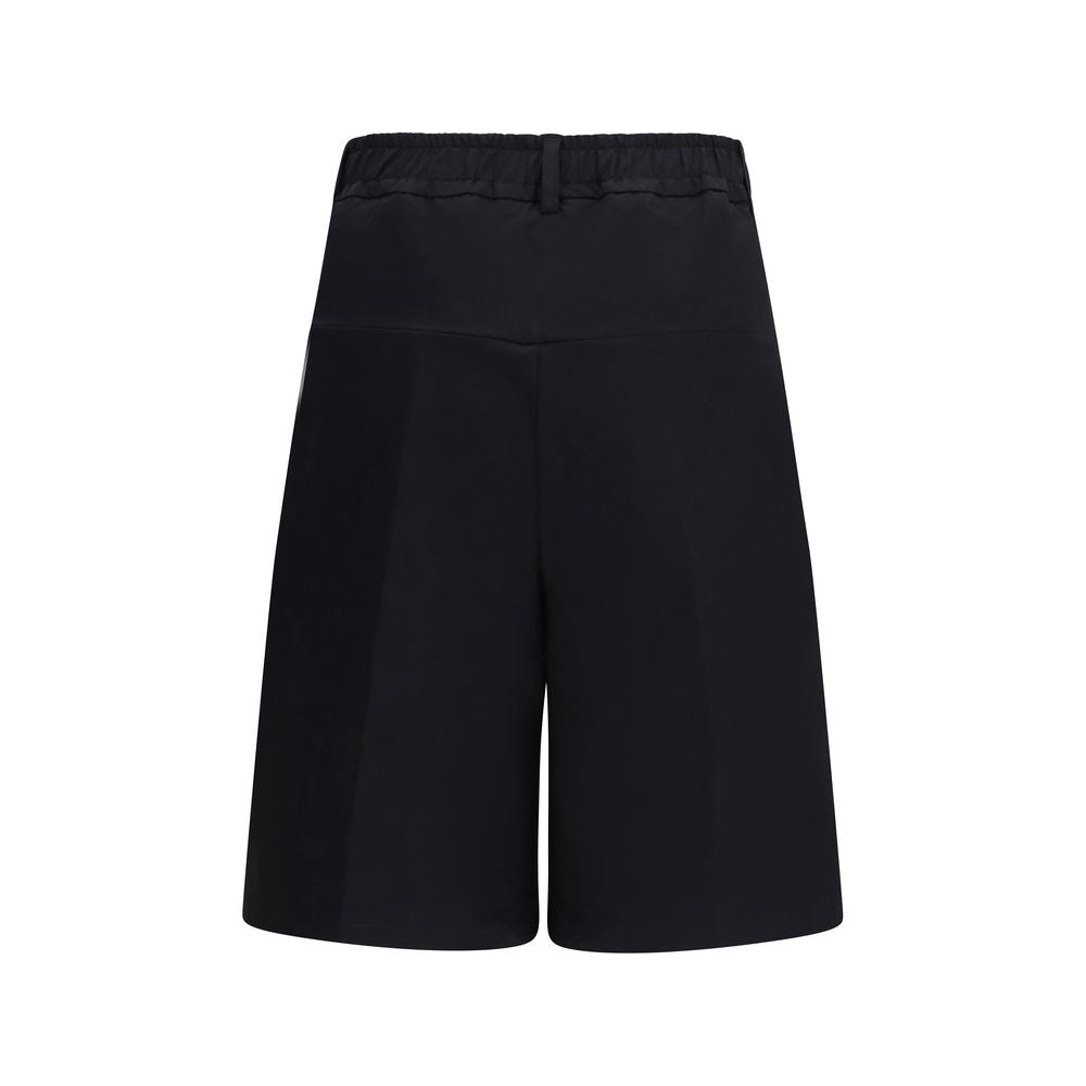 GCDS Schwarze Bermuda-Shorts aus Baumwolle