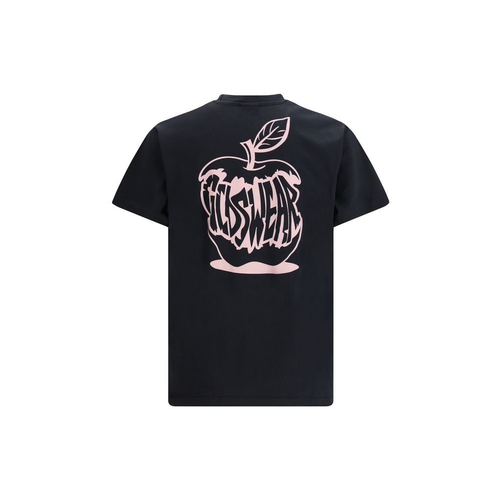 GCDS Graues Baumwoll-T-Shirt