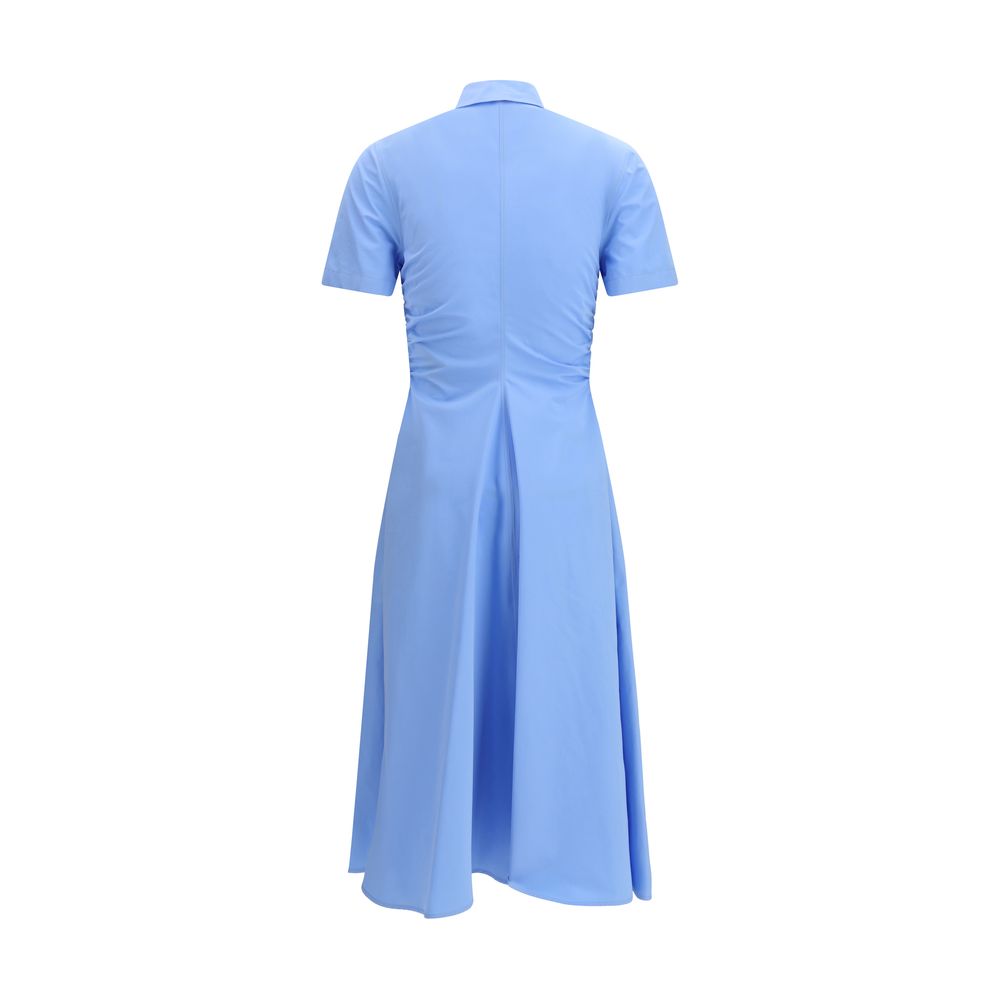 Alexander McQueen Blaues Baumwoll-Freizeitkleid