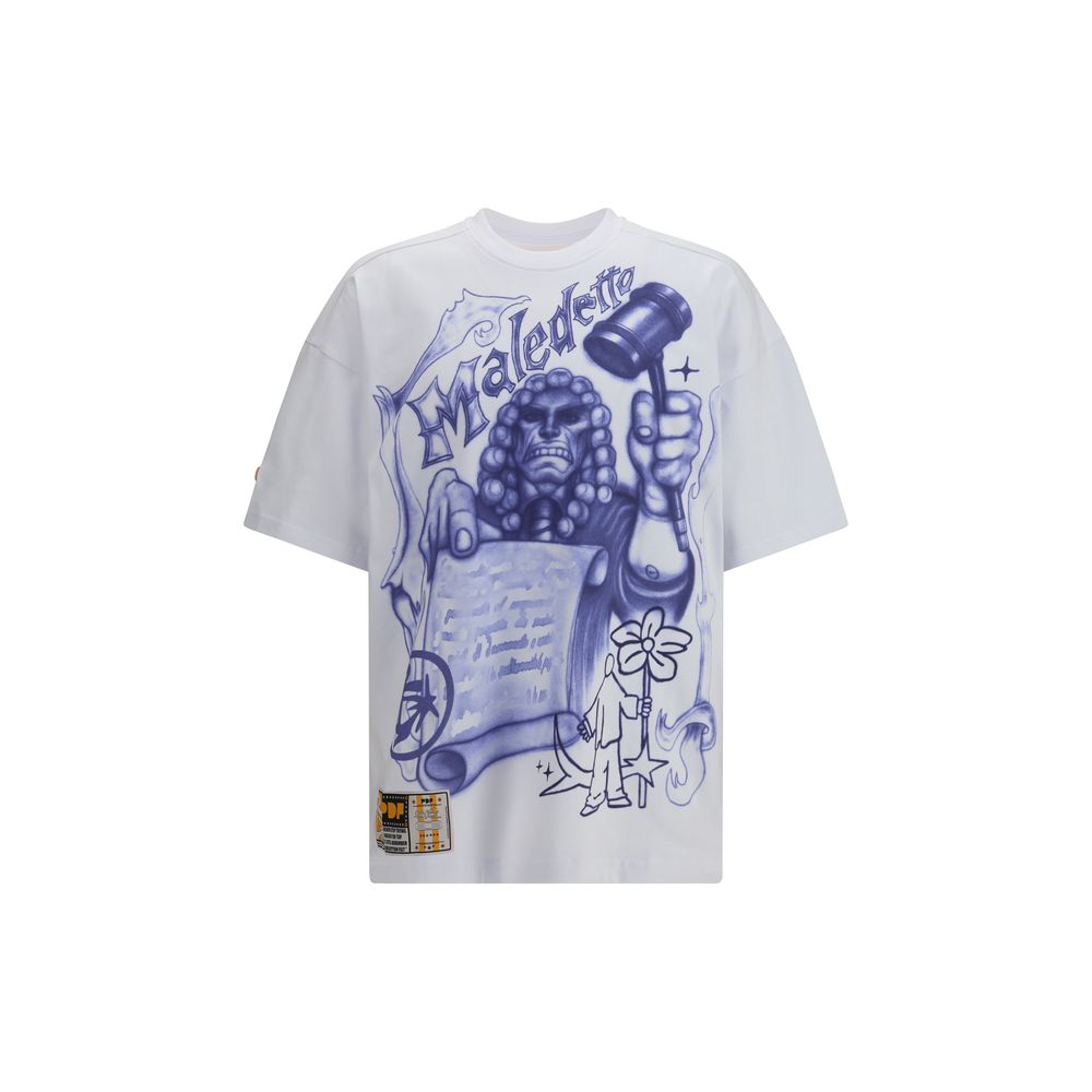 PDF Channel Weißes Baumwoll-T-Shirt