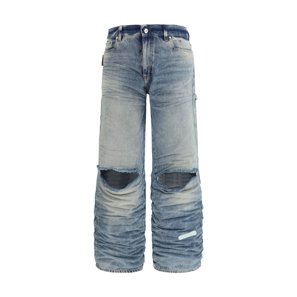PDF Channel Blue Relaxed Fit Viscose Jeans