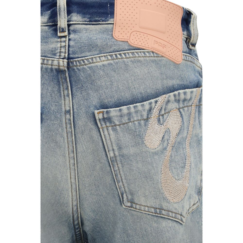 PDF Channel Blue Relaxed Fit Viscose Jeans