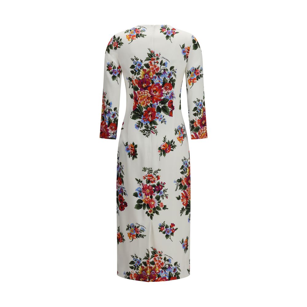 Dolce & Gabbana Mehrfarbiges Freizeitkleid aus Viskose